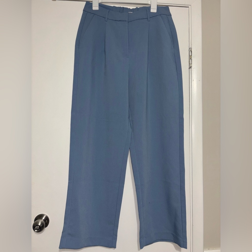 Old Navy Extra High Rise Light (Sky) Blue Women's Taylor Wide Leg Trouser